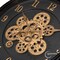 Clockswise 16'' Industrial Exposed Rotating Gear Wall Clock Steampunk Aesthetic with Vintage-Inspired Design Rustic Accents & Mechanical Charm Perfect for Living Room Bedroom Office or Entryway Décor
